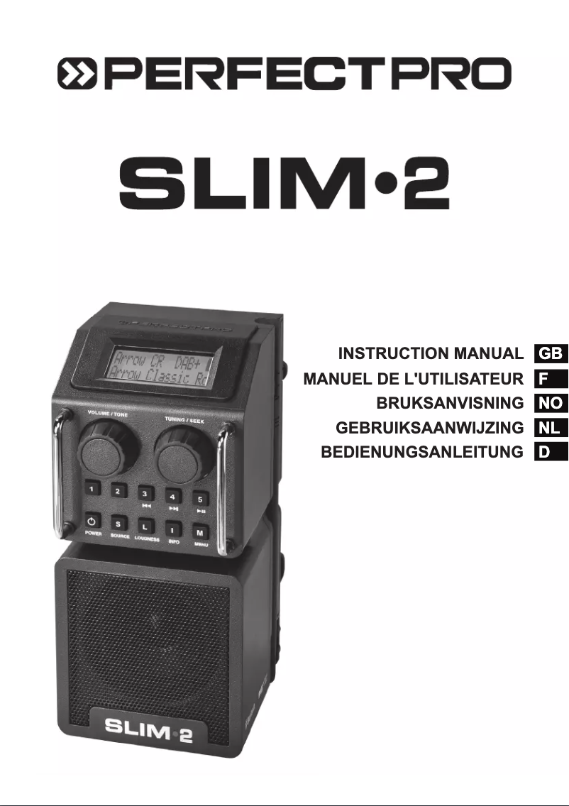Image de la première page du manuel de l'appareil Slim 2