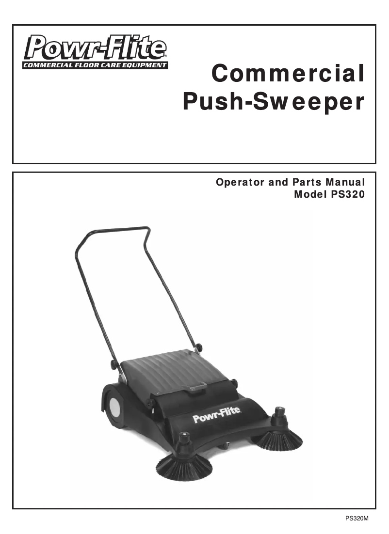 Image de la première page du manuel de l'appareil PS320