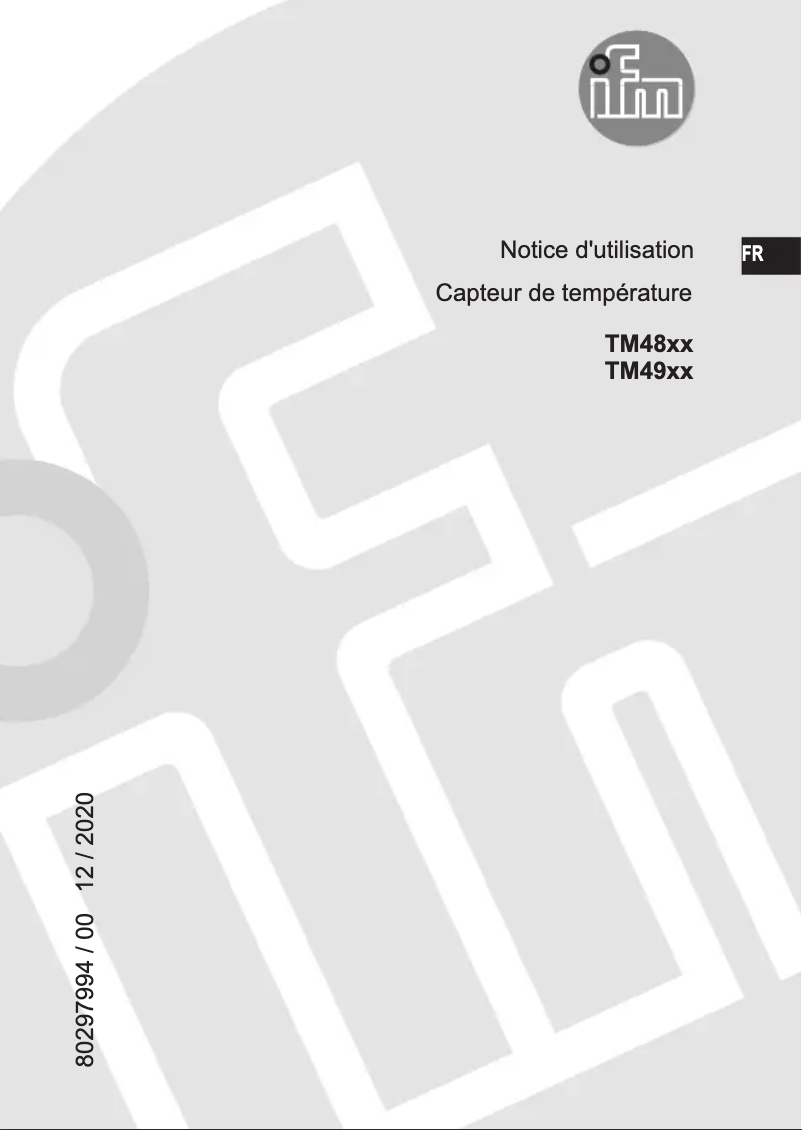 Image de la première page du manuel de l'appareil TM4811
