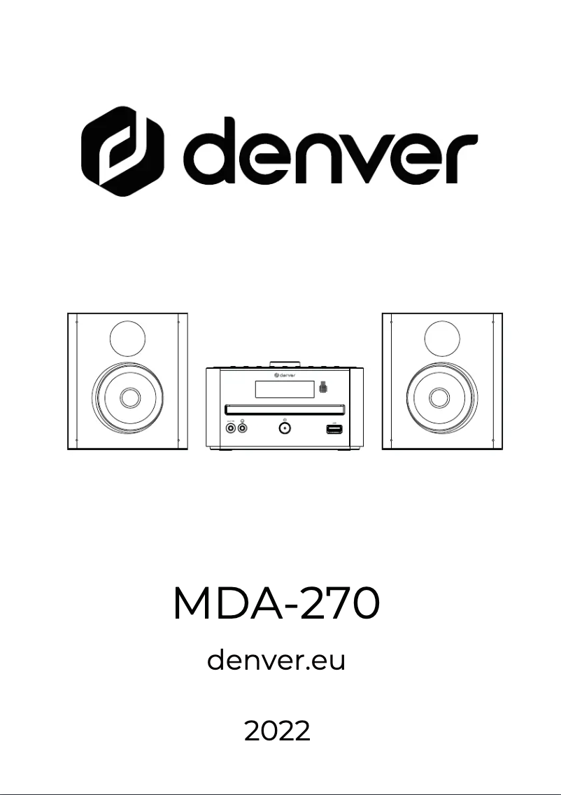 Image de la première page du manuel de l'appareil MDA-270