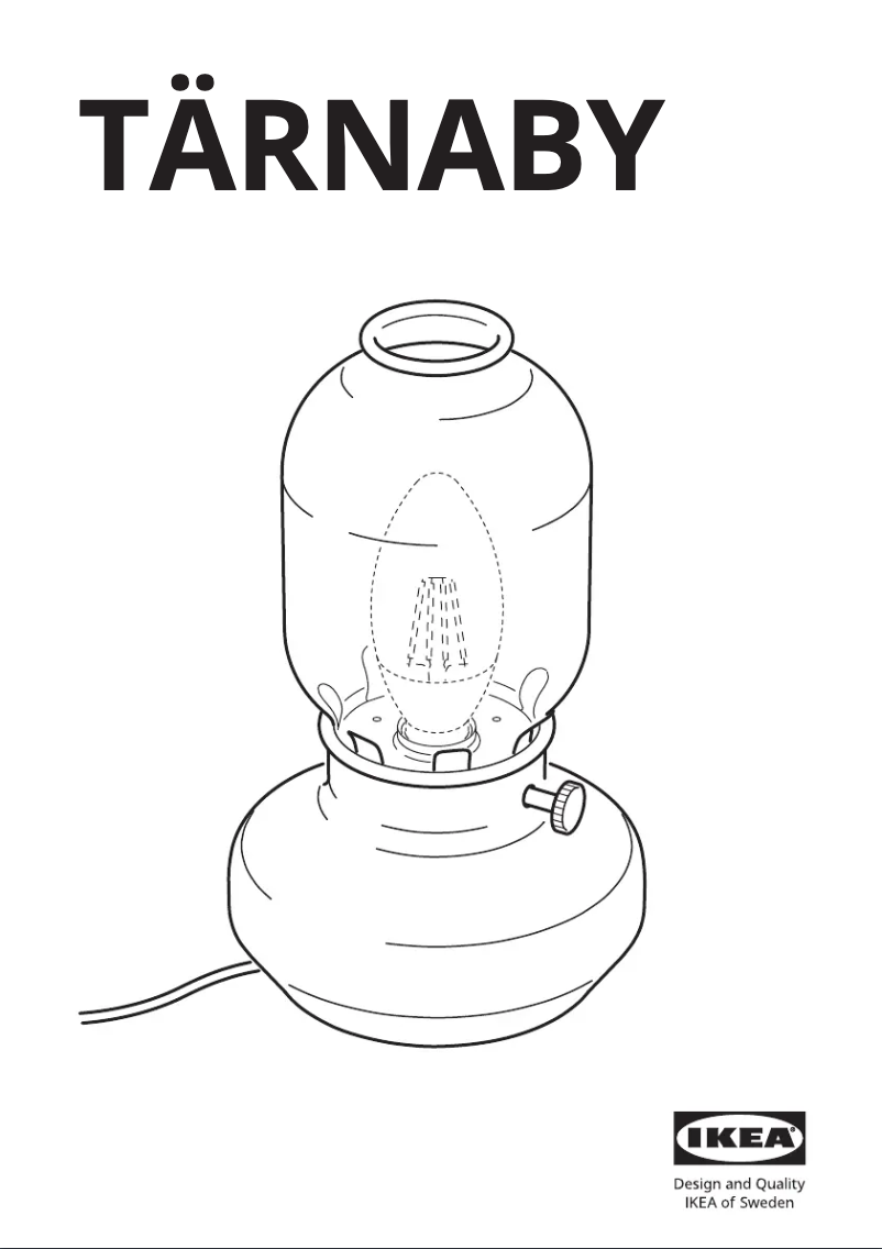 Image de la première page du manuel de l'appareil TÄRNABY 705.080.76