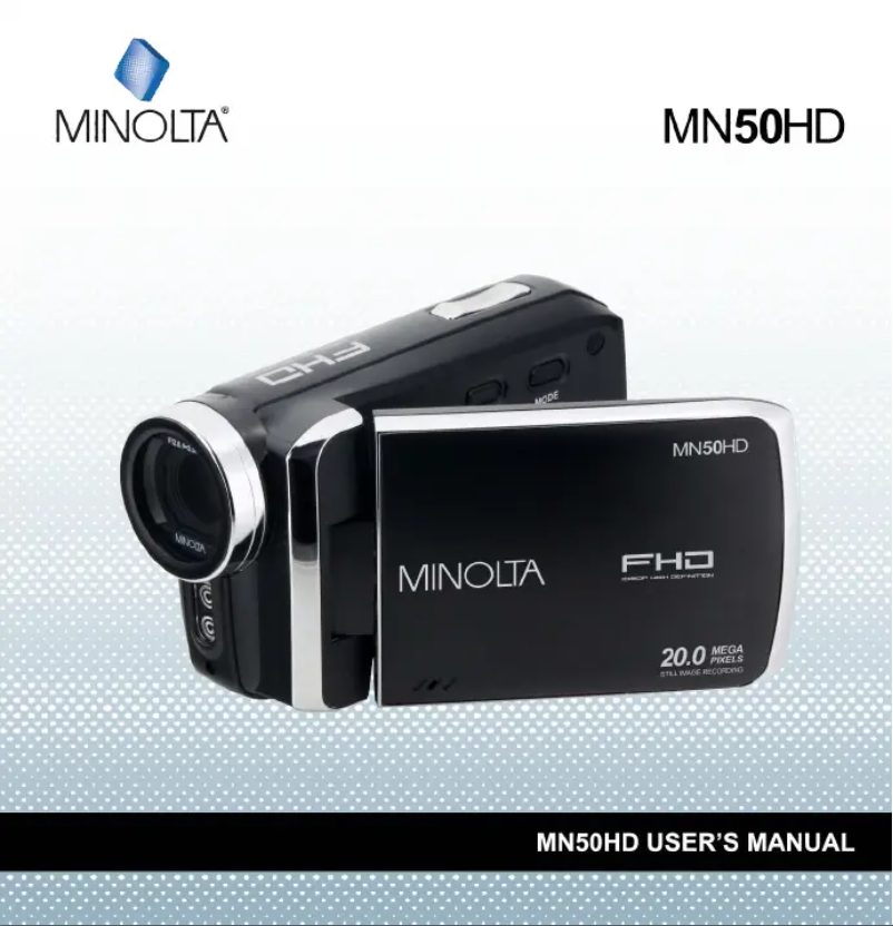 Page 1 de la notice Manuel utilisateur Minolta MN50HD