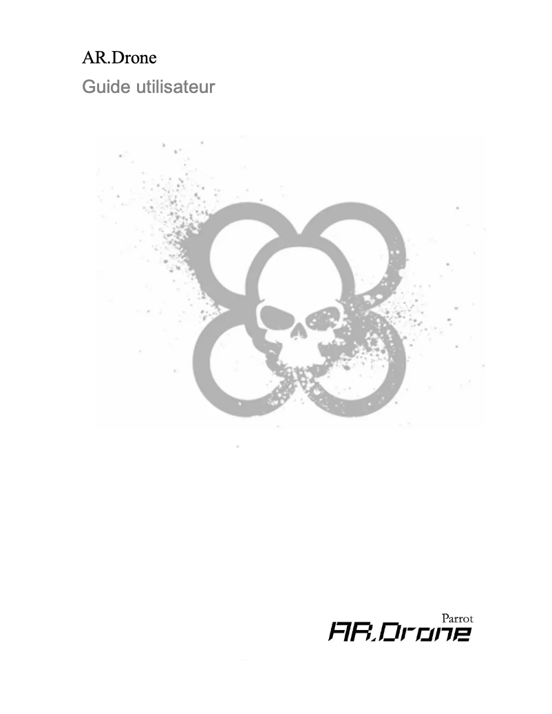Image de la première page du manuel de l'appareil AR. Drone