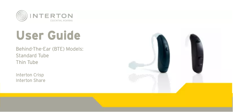 Image de la première page du manuel de l'appareil Crisp BTE