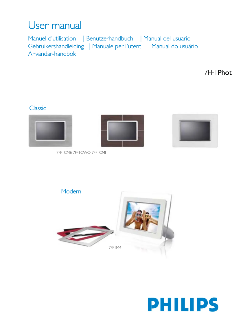Page n°1 - Manuel utilisateur Philips 7FF1CME