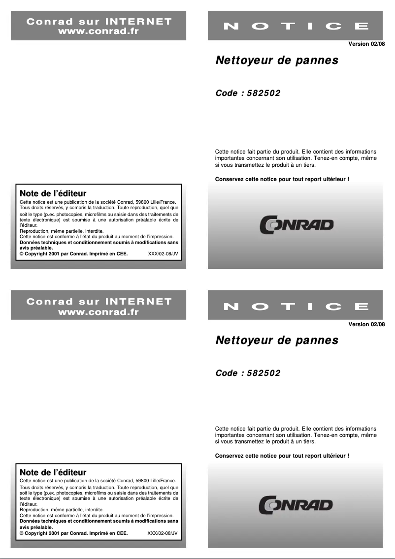 Page n°1 - Manuel utilisateur Weller WDC