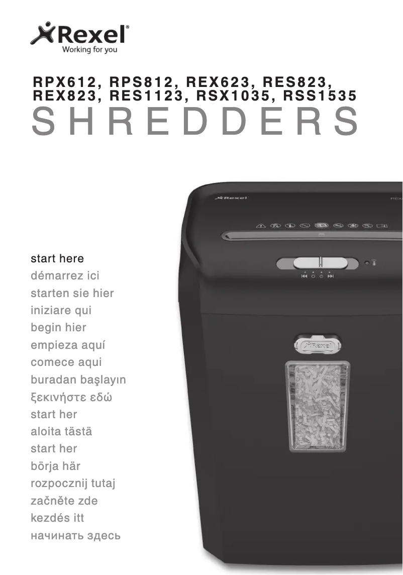 Page n°1 - Manuel utilisateur Rexel Promax RES1123