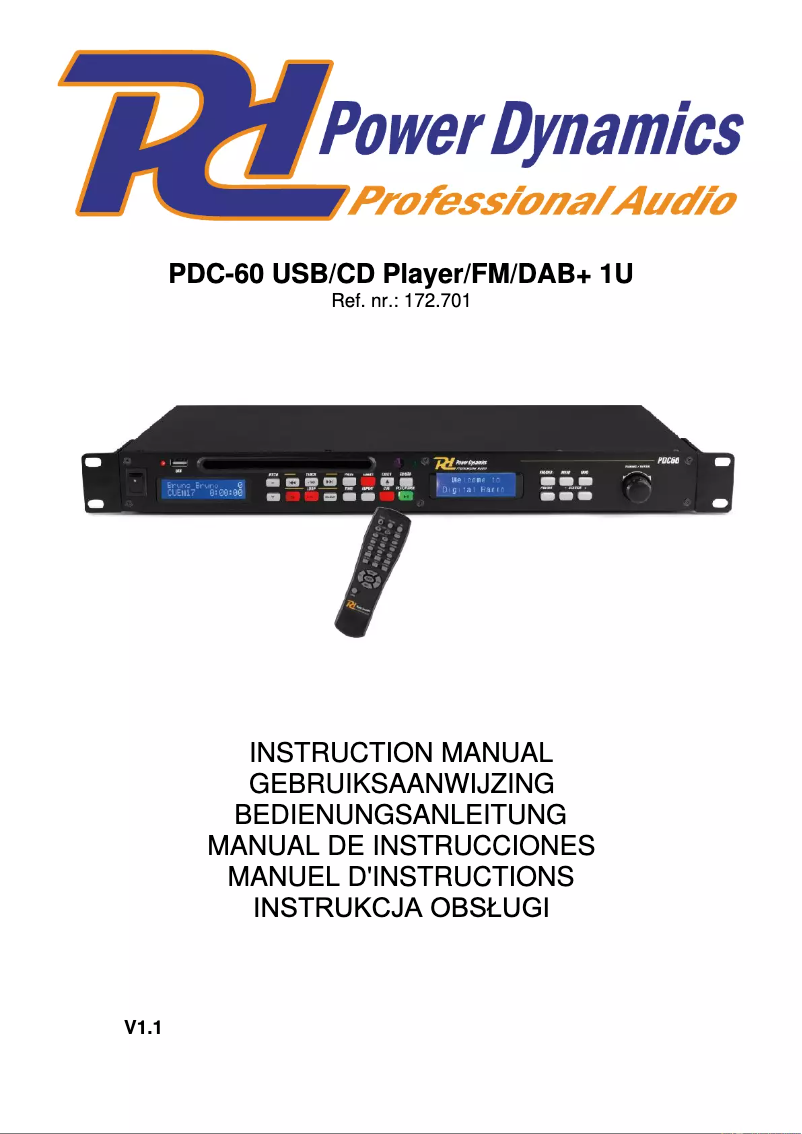 First page image of the manual for DAB+