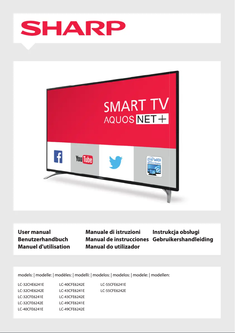Page n°1 - Manuel utilisateur Sharp LC-49CFE6242E