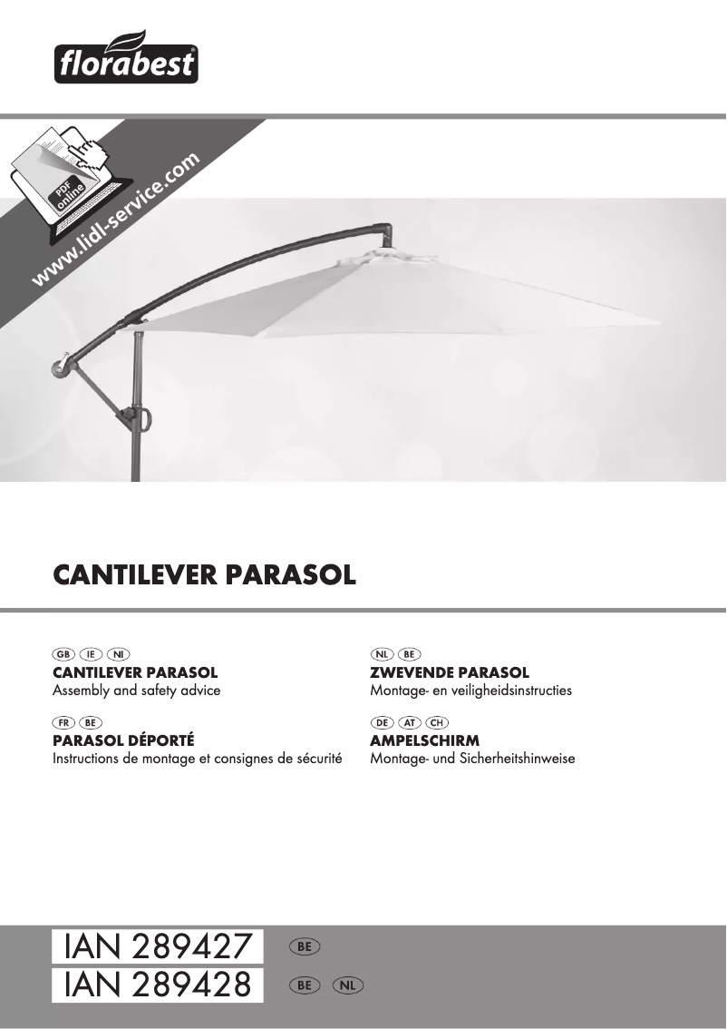 Page n°1 - Manuel utilisateur Florabest IAN 289427