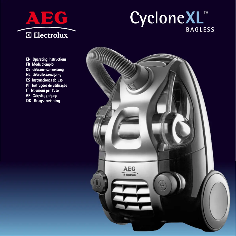 Página 1 del manual Manual de usuario AEG Cyclone XL ACX6206L
