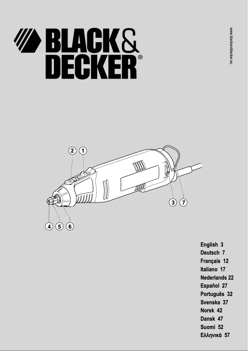 Page 1 de la notice Manuel utilisateur Black & Decker RT650