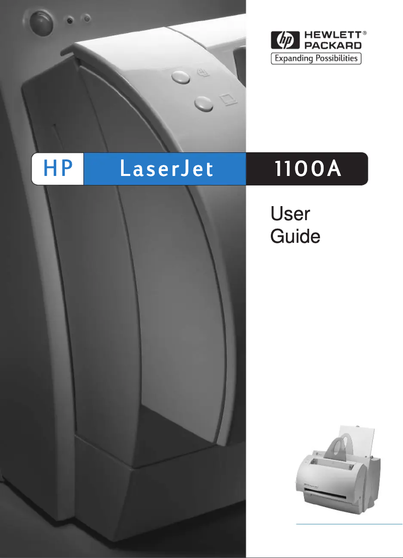 Image de la première page du manuel de l'appareil LaserJet 1100A