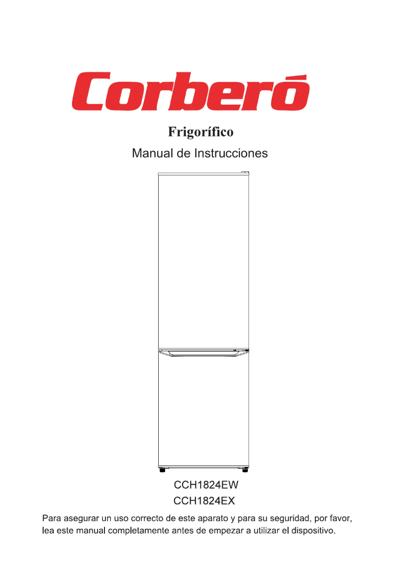 Page 1 de la notice Manuel utilisateur Corbero CCH1824EW