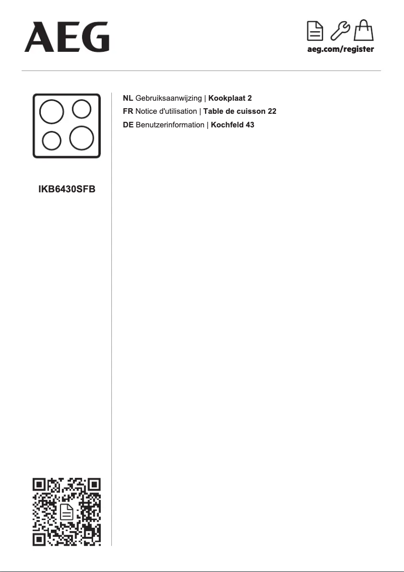 Image de la première page du manuel de l'appareil IKB6430SFB