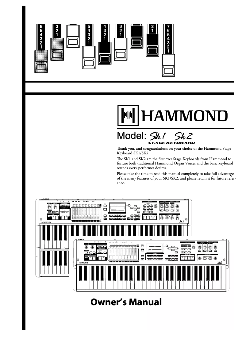 Página 1 del manual Manual de usuario Hammond SK1