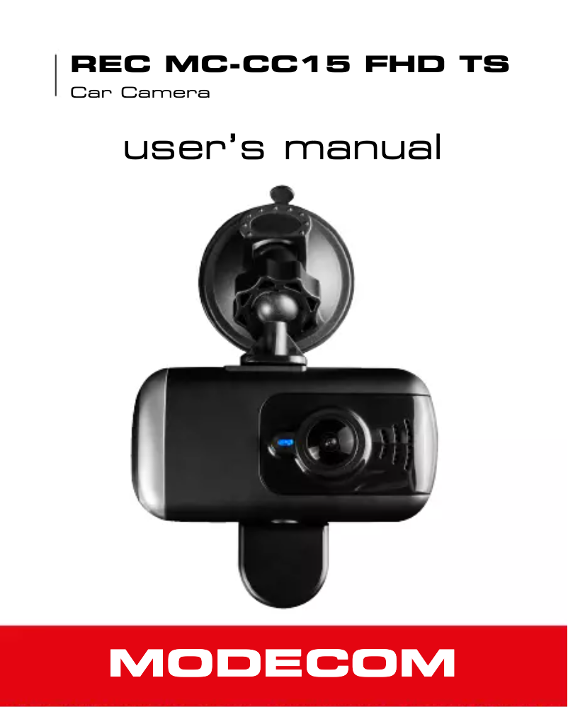 Page 1 de la notice Manuel utilisateur ModeCom MC-CC15