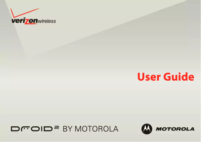 Image de la première page du manuel de l'appareil Droid 2