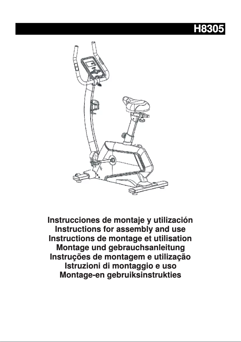 Page 1 de la notice Manuel utilisateur BH Fitness H8305