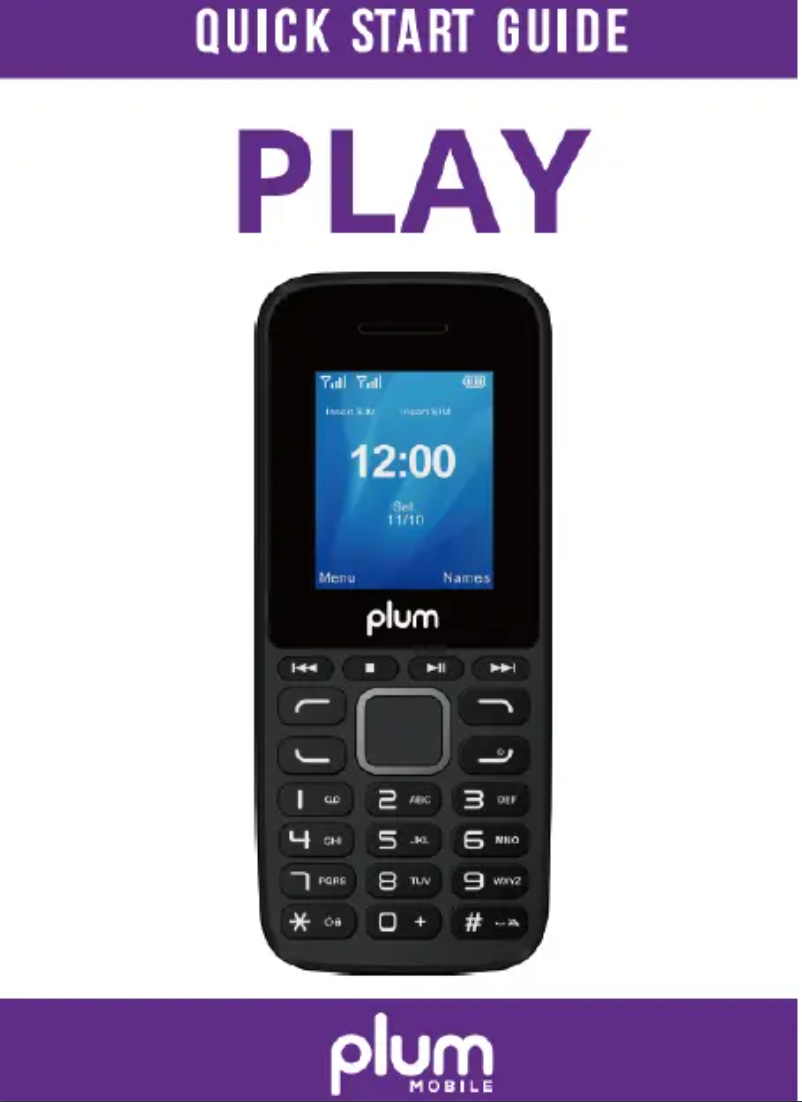 Page n°1 - Guide de démarrage rapide Plum Play