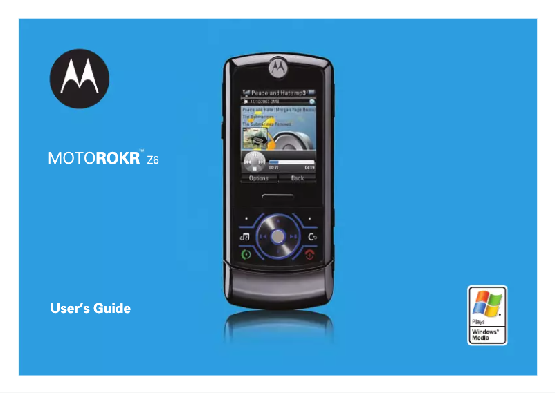 Page 1 de la notice Manuel utilisateur Motorola Z6