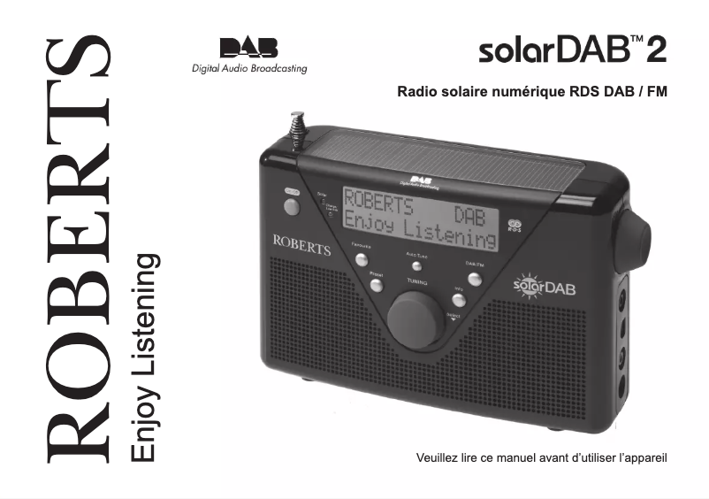 Page n°1 - Manuel utilisateur Roberts SolarDAB 2
