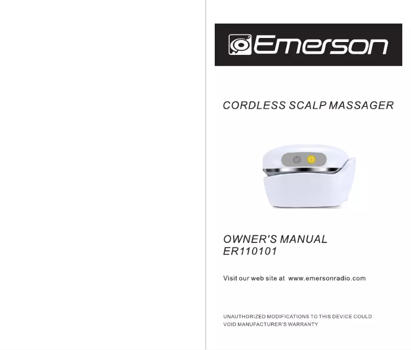 Image de la première page du manuel de l'appareil ER110101