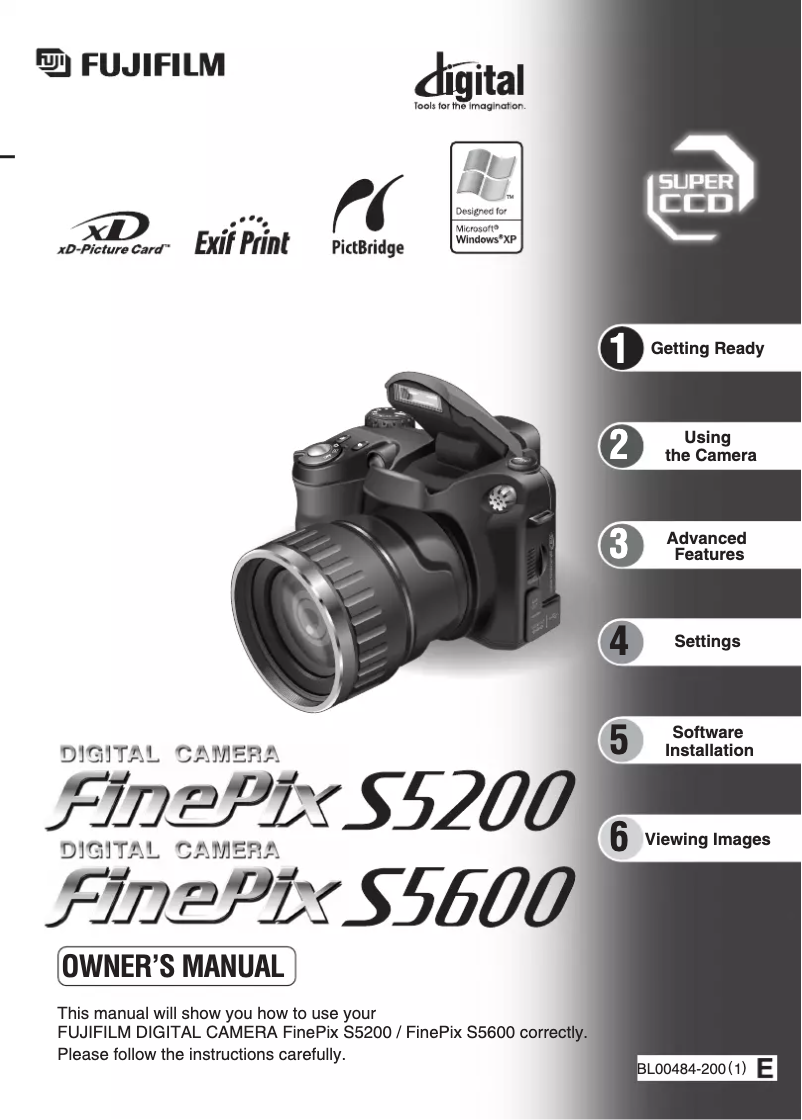 Page n°1 - Manuel utilisateur Fujifilm FinePix S5200