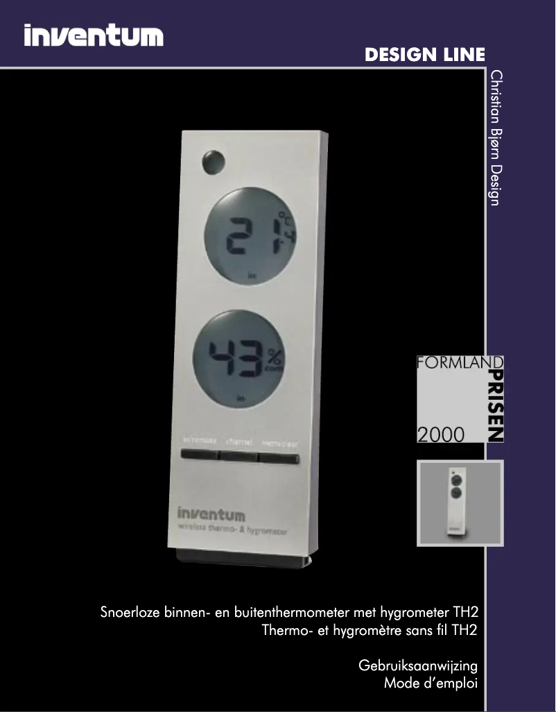 Image de la première page du manuel de l'appareil TH2