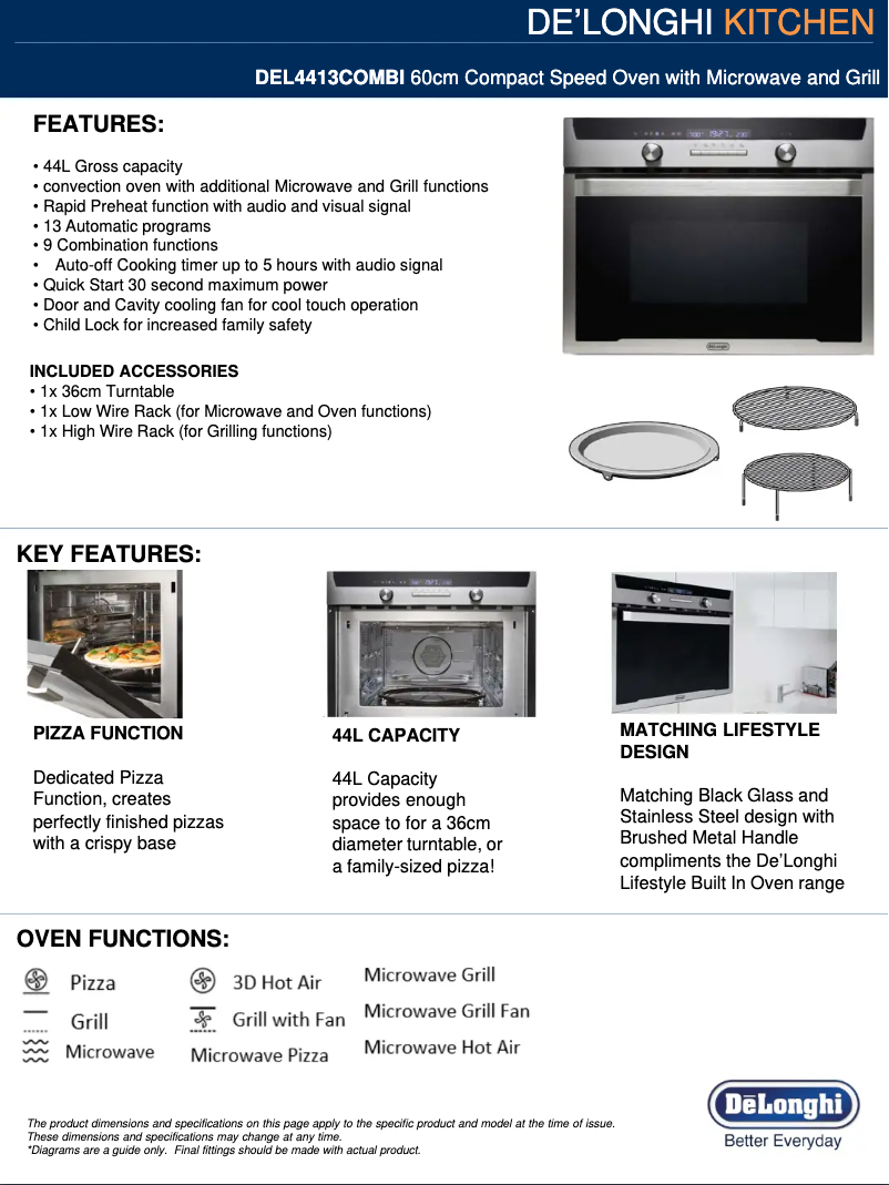 Image de la première page du manuel de l'appareil DEL4413COMBI