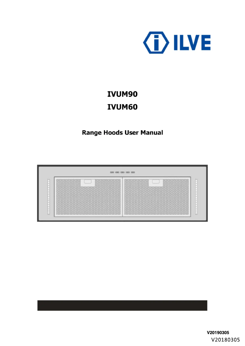 Page n°1 - Manuel utilisateur Ilve IVUM60X