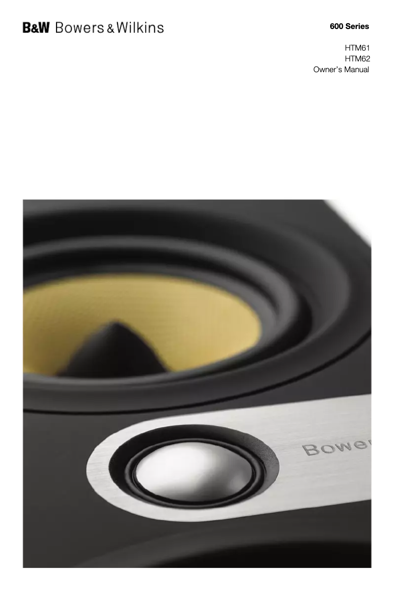 Página 1 del manual Manual de usuario Bowers & Wilkins HTM61