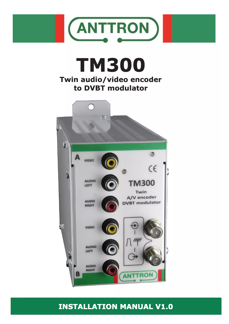 Image de la première page du manuel de l'appareil TM300