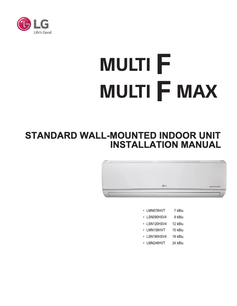Page n°1 - Manuel utilisateur LG LMU36CHV