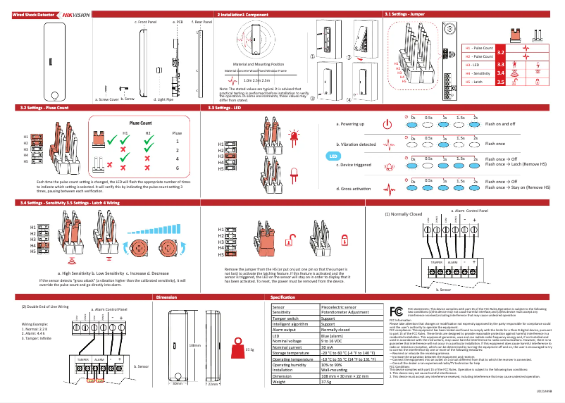 Page n°1 - Manuel utilisateur Hikvision DS-PDSK-P