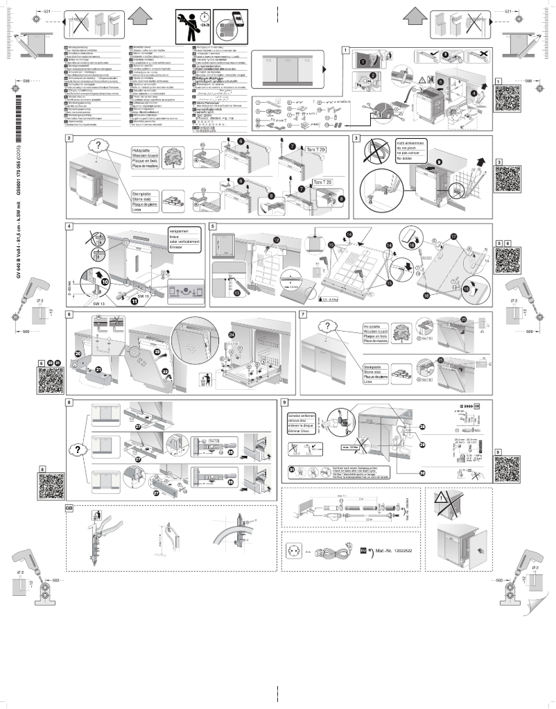 Page 1 de la notice Guide d'installation Siemens SN63HX65MM