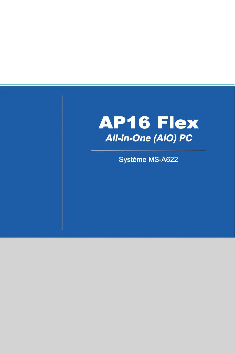 Image de la première page du manuel de l'appareil Wind Top AP16 FLEX-030XEU