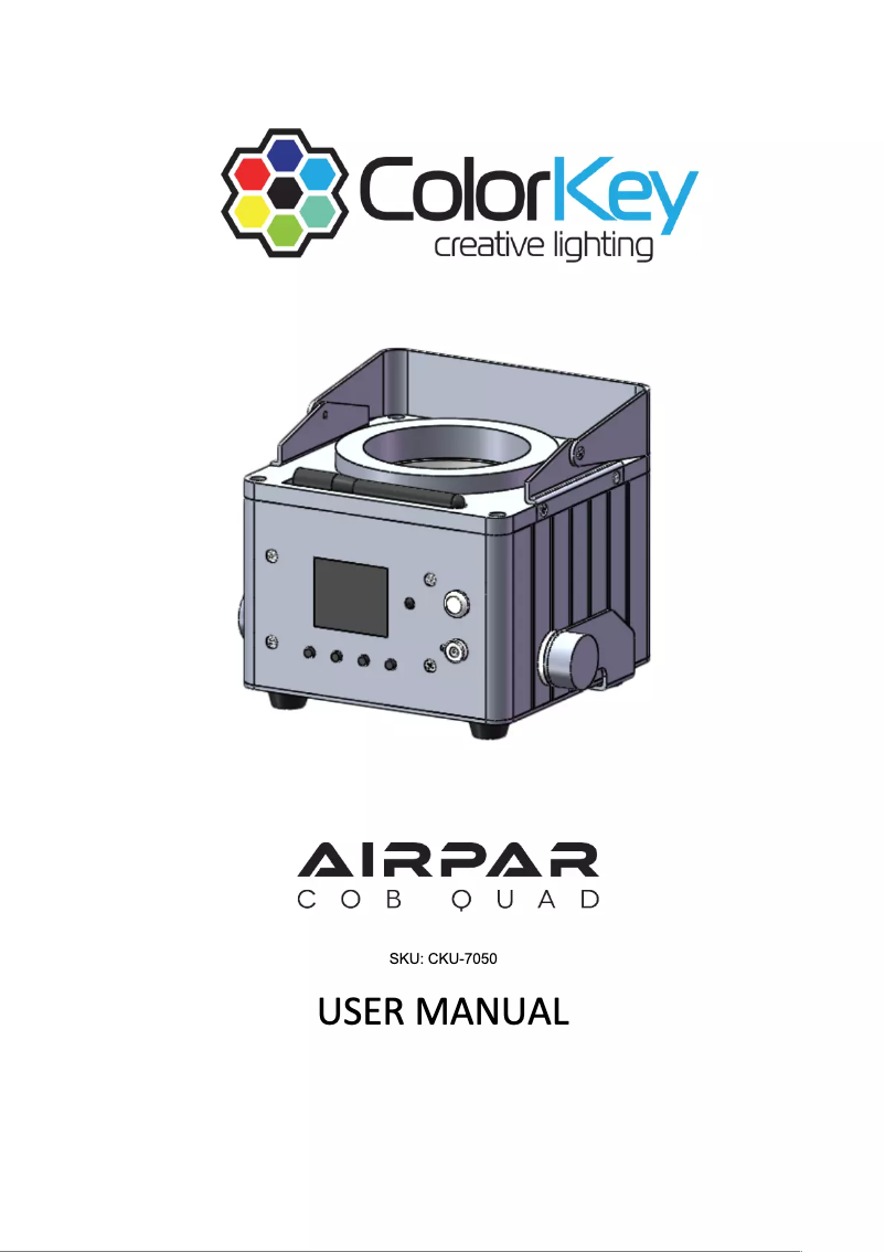 Page 1 de la notice Manuel utilisateur ColorKey AirPar COB Quad
