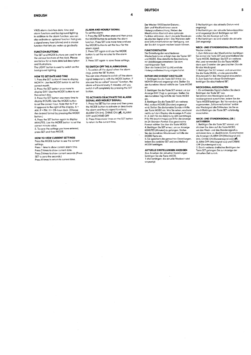 Página 1 del manual Manual de usuario Ikea VIKIS