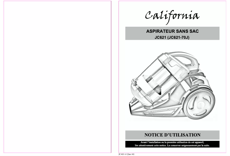 Página 1 del manual Manual de usuario California JC621