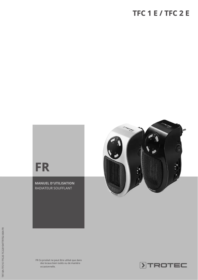 Image de la première page du manuel de l'appareil TFC 1 E