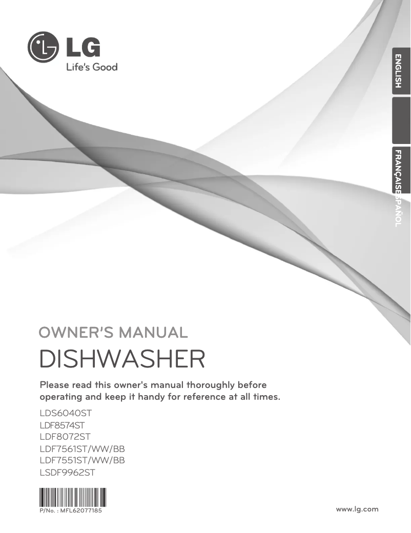 Page n°1 - Manuel utilisateur LG LDS6040ST