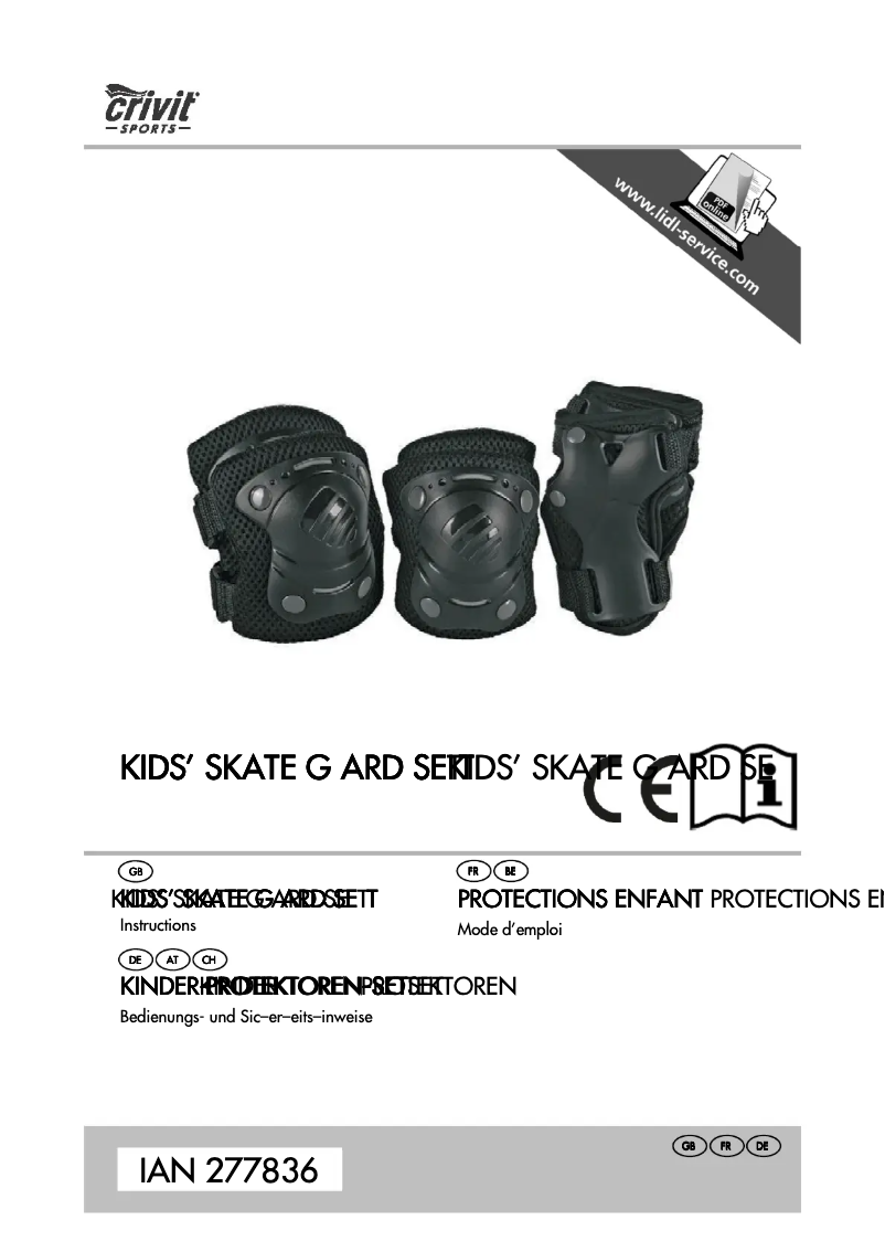 Page 1 de la notice Manuel utilisateur Crivit IAN 277836