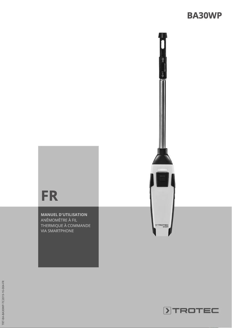Page n°1 - Manuel utilisateur Trotec BA30WP