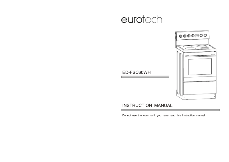 Page 1 de la notice Manuel utilisateur Eurotech ED-FSC60WH