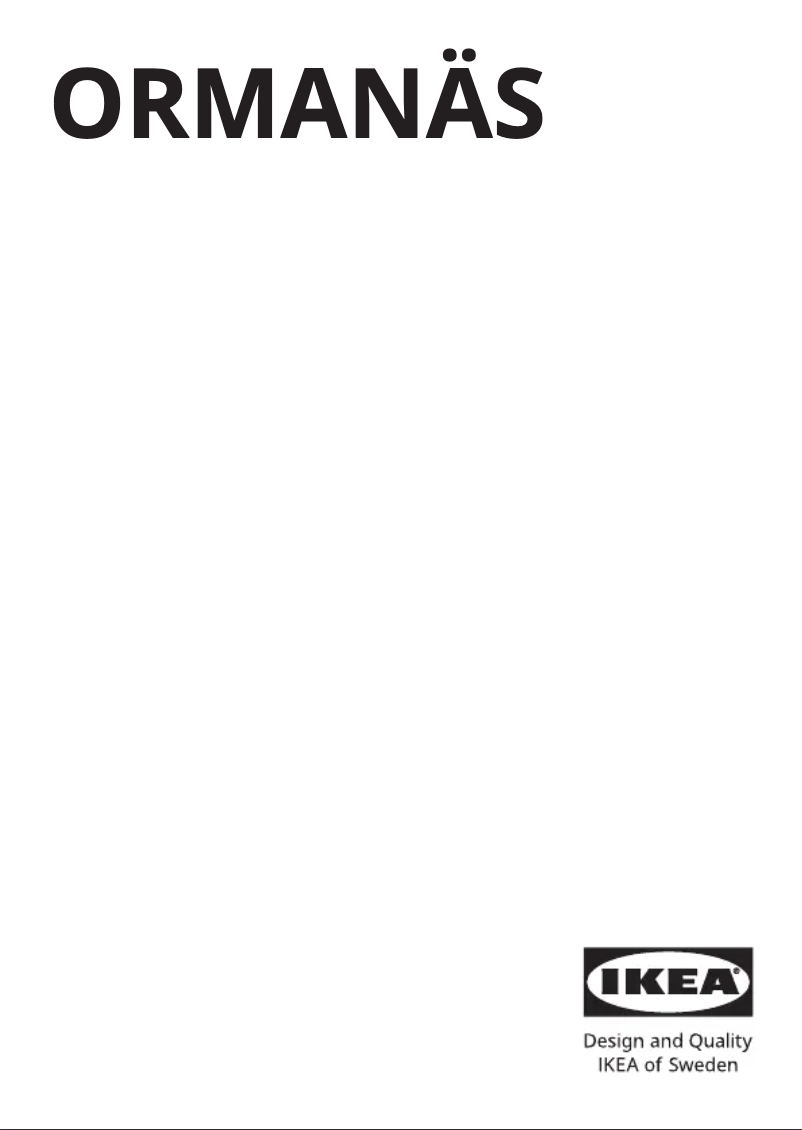 Image de la première page du manuel de l'appareil ORMANÄS 005.413.24