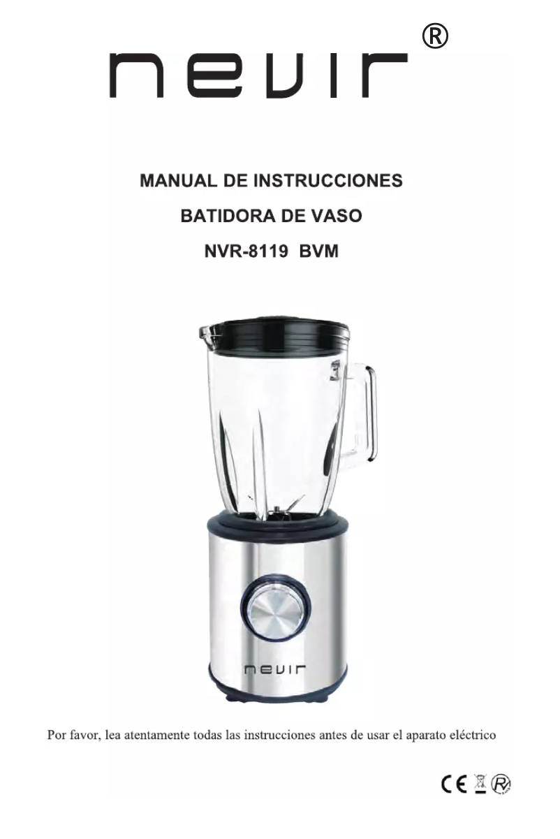 Page n°1 - Manuel utilisateur Nevir NVR-8119 BVM