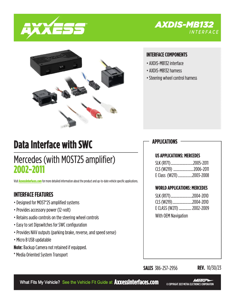 Página 1 del manual Ficha técnica AXESS AXDIS-MB132