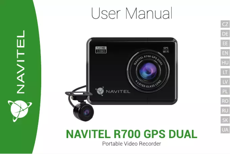 Page n°1 - Manuel utilisateur Navitel R700