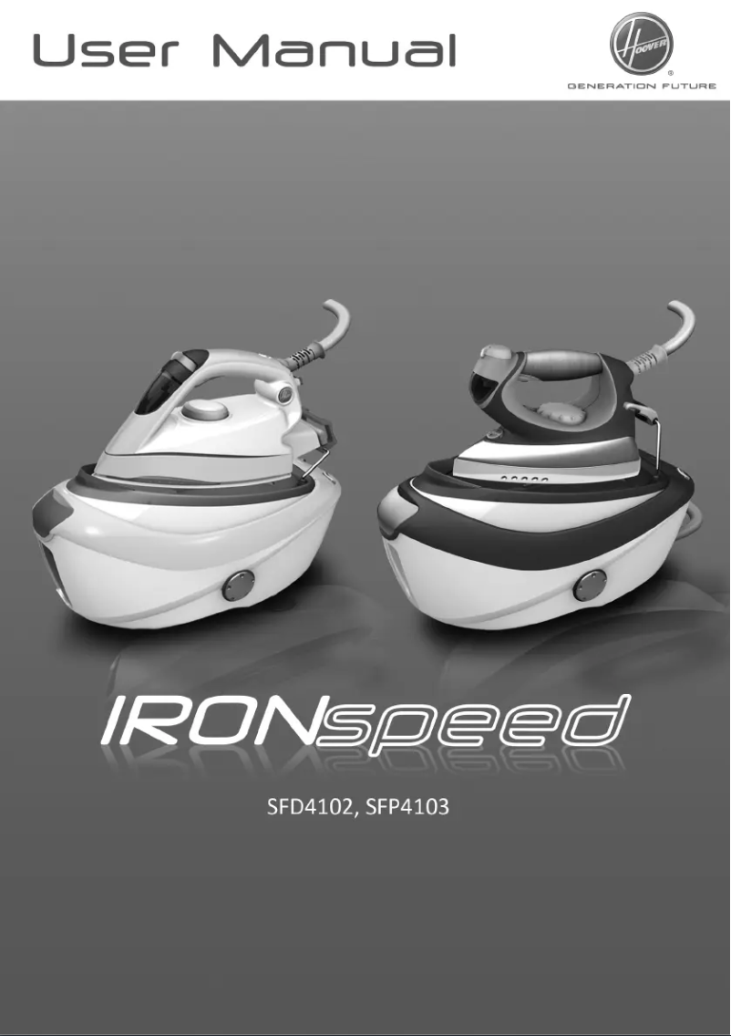 Image de la première page du manuel de l'appareil IronSpeed SFD 4103